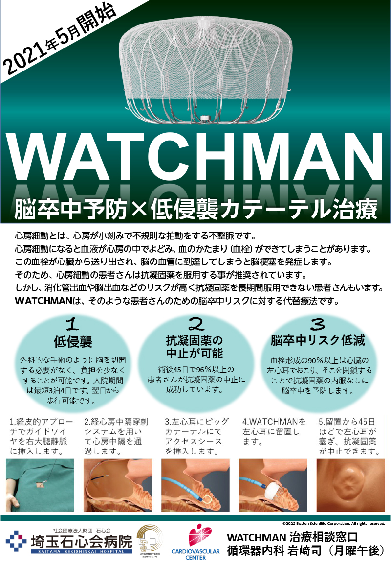 左心耳閉鎖術「WATCHMAN」